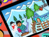 Coloring in the snow
