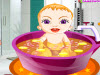 Cute Baby Girl Bath