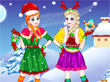 Elsa and Anna Christmas Day