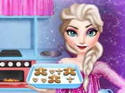 Elsa Cooking Gingerbread