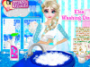Elsa Washing Dishes