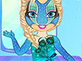 Frozen Elsa Face and Body Art