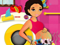 Mommy washing clothes