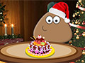 Pou Christmas Cake