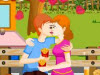 Snack Time Kissing