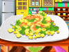 Spicy corn and shrimp salad