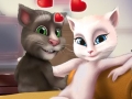 Talking Tom and Angela Kissing